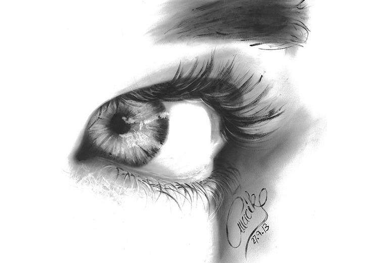 kresba, drybrush